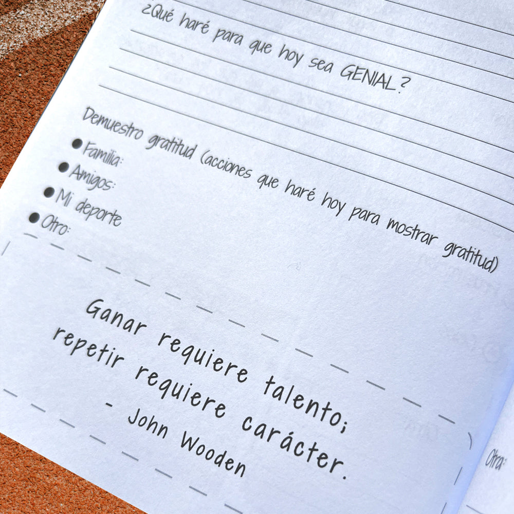 Diario Gratitud para Deportistas